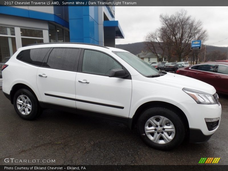 Summit White / Dark Titanium/Light Titanium 2017 Chevrolet Traverse LS AWD