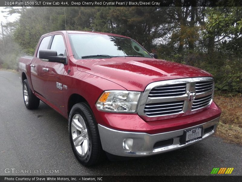 Deep Cherry Red Crystal Pearl / Black/Diesel Gray 2014 Ram 1500 SLT Crew Cab 4x4