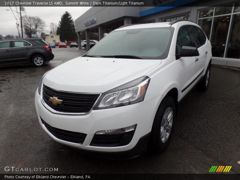 Summit White / Dark Titanium/Light Titanium 2017 Chevrolet Traverse LS AWD