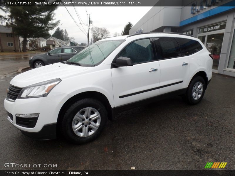 Summit White / Dark Titanium/Light Titanium 2017 Chevrolet Traverse LS AWD
