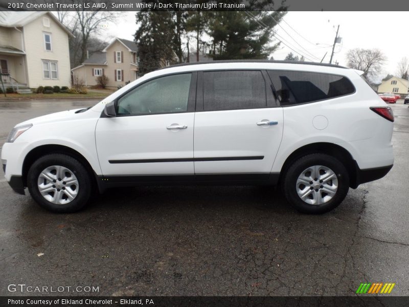 Summit White / Dark Titanium/Light Titanium 2017 Chevrolet Traverse LS AWD