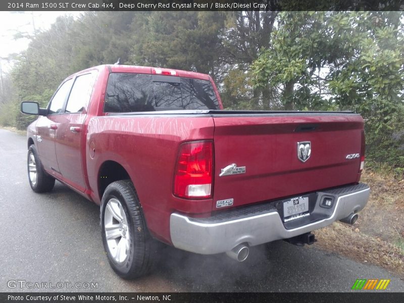 Deep Cherry Red Crystal Pearl / Black/Diesel Gray 2014 Ram 1500 SLT Crew Cab 4x4