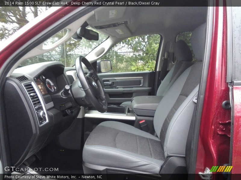Deep Cherry Red Crystal Pearl / Black/Diesel Gray 2014 Ram 1500 SLT Crew Cab 4x4