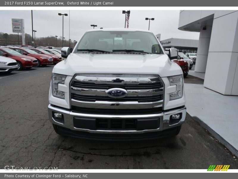 Oxford White / Light Camel 2017 Ford F150 Lariat SuperCrew