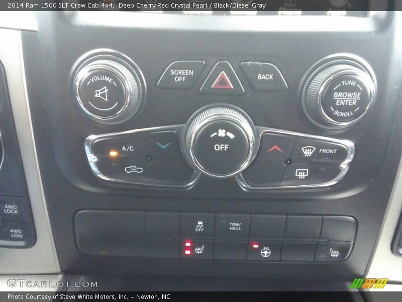 Deep Cherry Red Crystal Pearl / Black/Diesel Gray 2014 Ram 1500 SLT Crew Cab 4x4