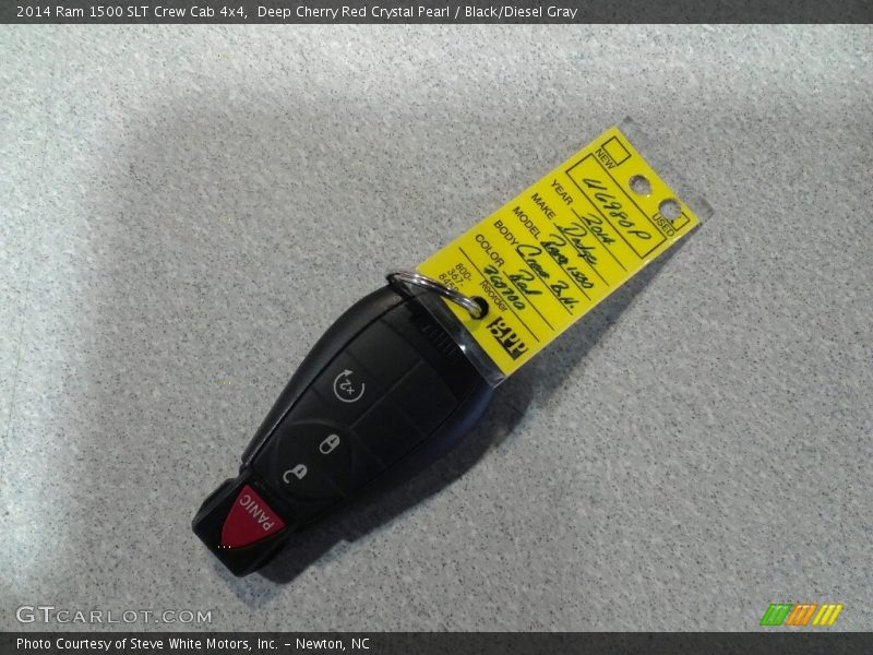 Deep Cherry Red Crystal Pearl / Black/Diesel Gray 2014 Ram 1500 SLT Crew Cab 4x4