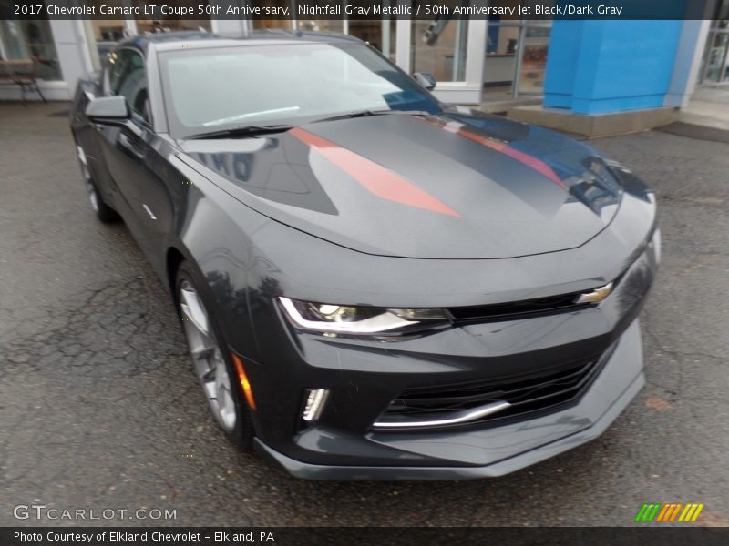 Nightfall Gray Metallic / 50th Anniversary Jet Black/Dark Gray 2017 Chevrolet Camaro LT Coupe 50th Anniversary