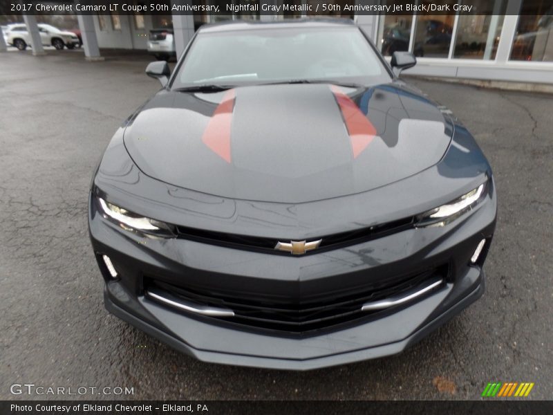 Nightfall Gray Metallic / 50th Anniversary Jet Black/Dark Gray 2017 Chevrolet Camaro LT Coupe 50th Anniversary