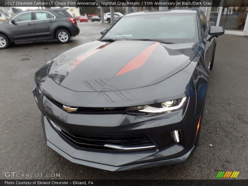Nightfall Gray Metallic / 50th Anniversary Jet Black/Dark Gray 2017 Chevrolet Camaro LT Coupe 50th Anniversary