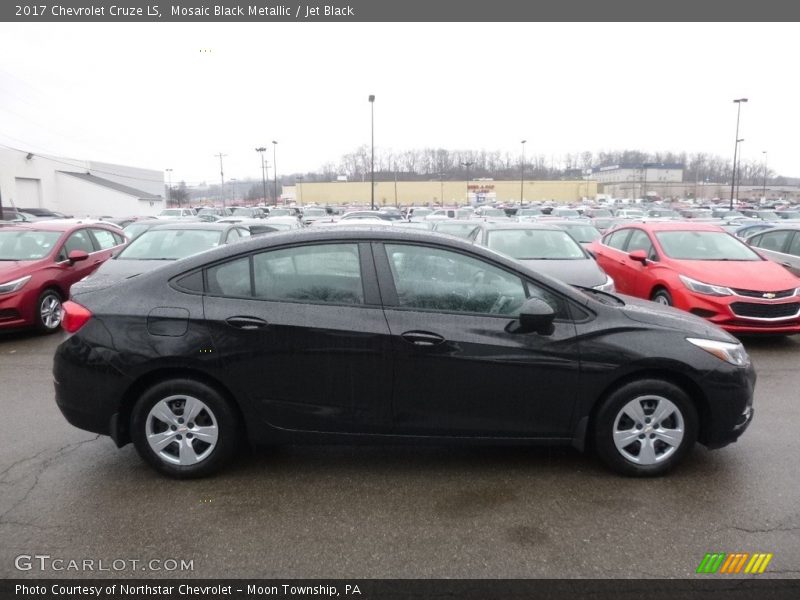 Mosaic Black Metallic / Jet Black 2017 Chevrolet Cruze LS