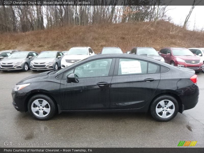 Mosaic Black Metallic / Jet Black 2017 Chevrolet Cruze LS