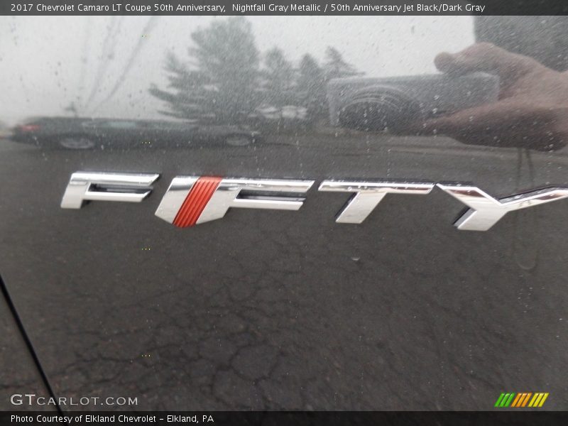 Nightfall Gray Metallic / 50th Anniversary Jet Black/Dark Gray 2017 Chevrolet Camaro LT Coupe 50th Anniversary
