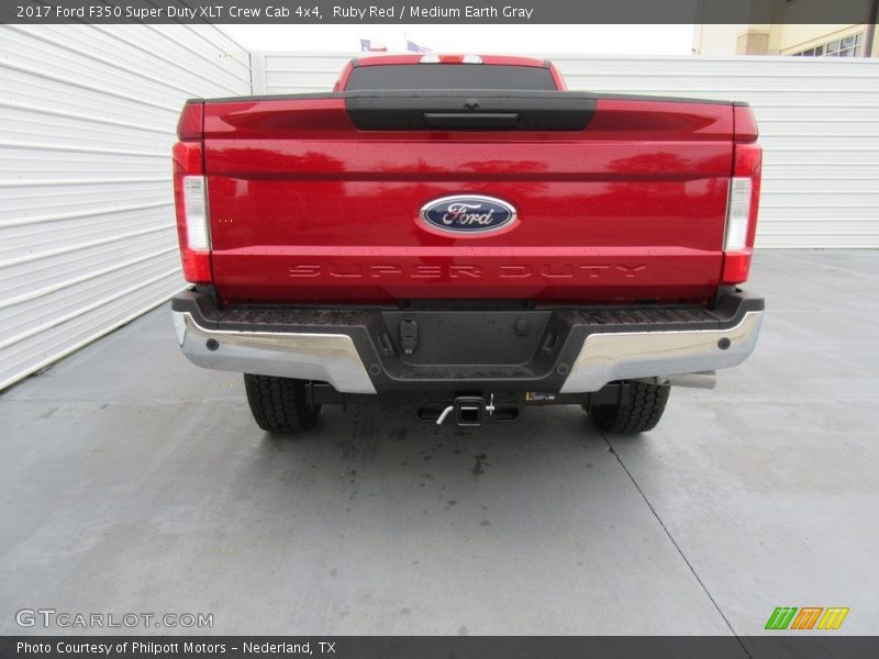 Ruby Red / Medium Earth Gray 2017 Ford F350 Super Duty XLT Crew Cab 4x4