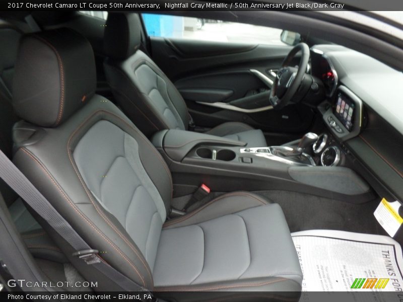 Nightfall Gray Metallic / 50th Anniversary Jet Black/Dark Gray 2017 Chevrolet Camaro LT Coupe 50th Anniversary