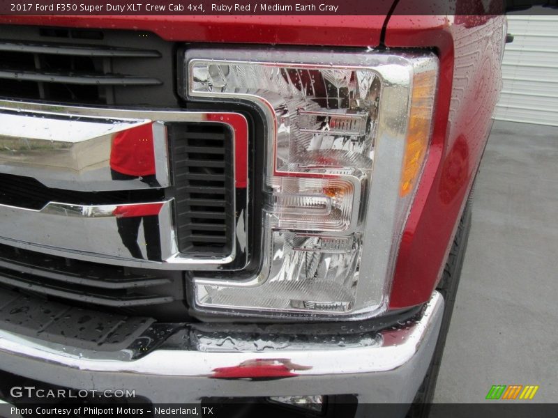 Ruby Red / Medium Earth Gray 2017 Ford F350 Super Duty XLT Crew Cab 4x4