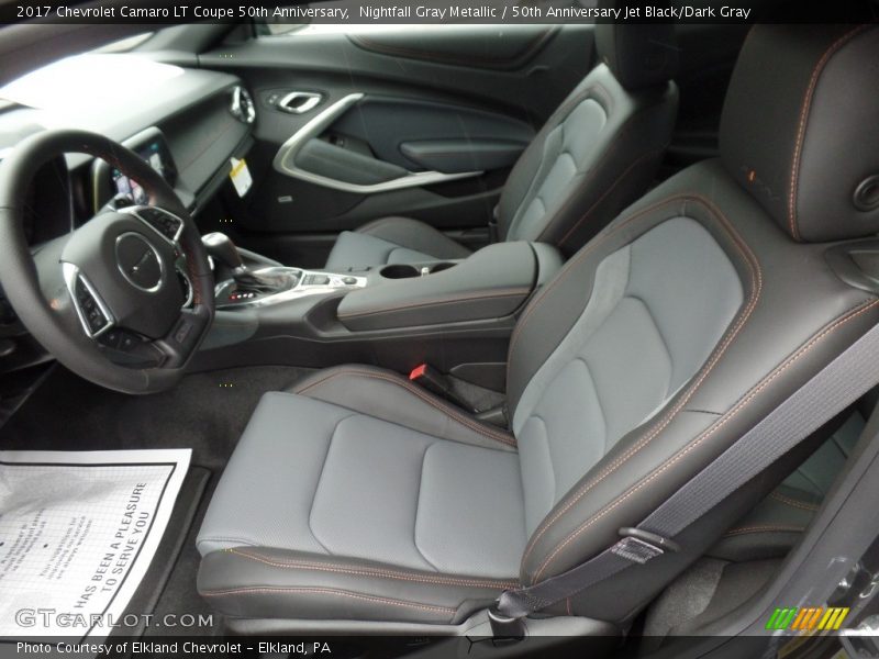 Nightfall Gray Metallic / 50th Anniversary Jet Black/Dark Gray 2017 Chevrolet Camaro LT Coupe 50th Anniversary