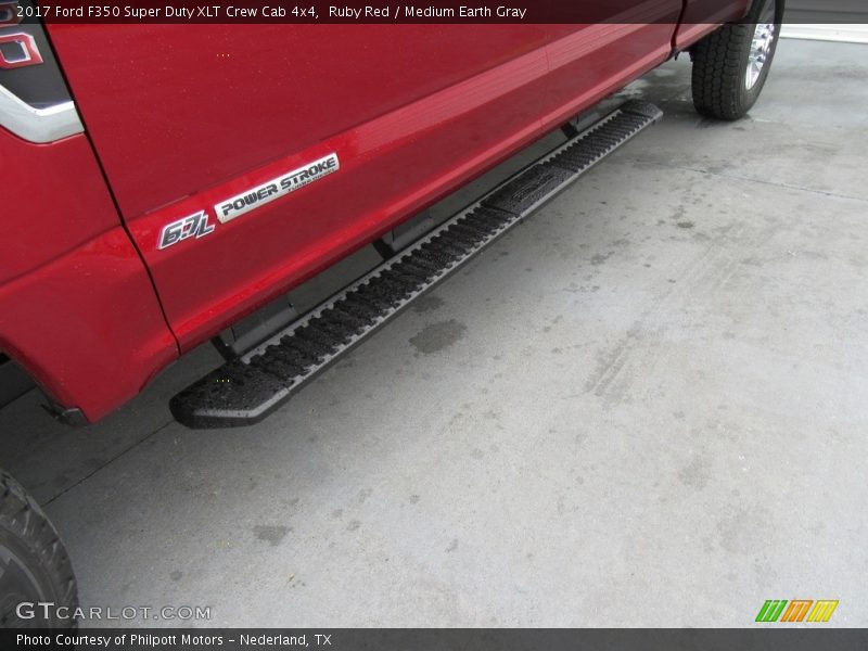 Ruby Red / Medium Earth Gray 2017 Ford F350 Super Duty XLT Crew Cab 4x4