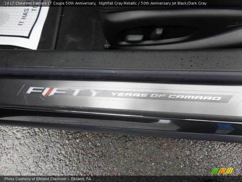 Nightfall Gray Metallic / 50th Anniversary Jet Black/Dark Gray 2017 Chevrolet Camaro LT Coupe 50th Anniversary