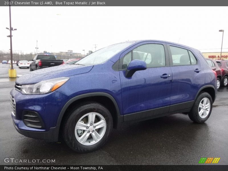 Blue Topaz Metallic / Jet Black 2017 Chevrolet Trax LS AWD
