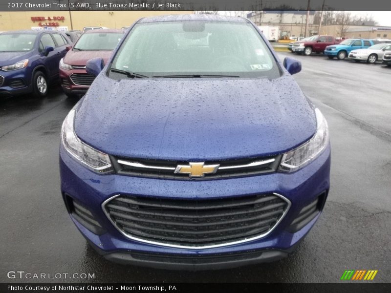 Blue Topaz Metallic / Jet Black 2017 Chevrolet Trax LS AWD