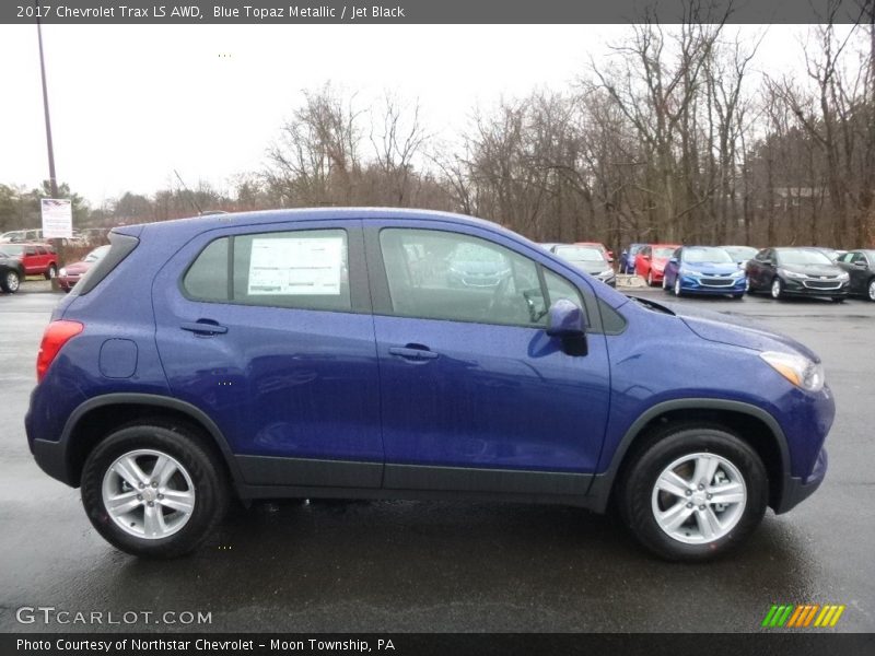 Blue Topaz Metallic / Jet Black 2017 Chevrolet Trax LS AWD