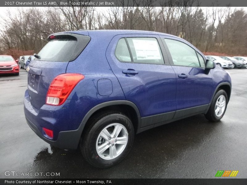 Blue Topaz Metallic / Jet Black 2017 Chevrolet Trax LS AWD