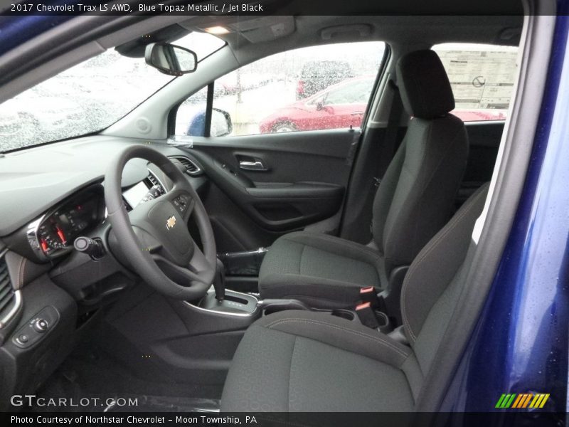 Blue Topaz Metallic / Jet Black 2017 Chevrolet Trax LS AWD