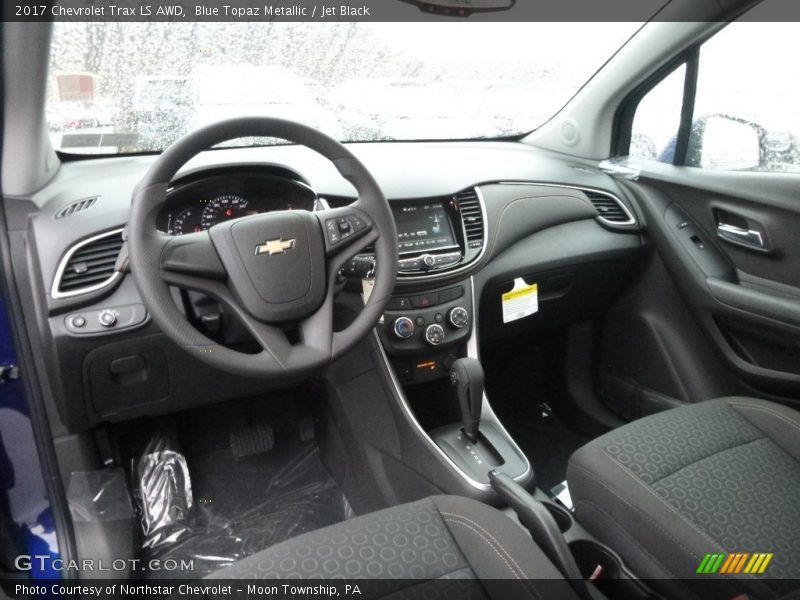 Blue Topaz Metallic / Jet Black 2017 Chevrolet Trax LS AWD