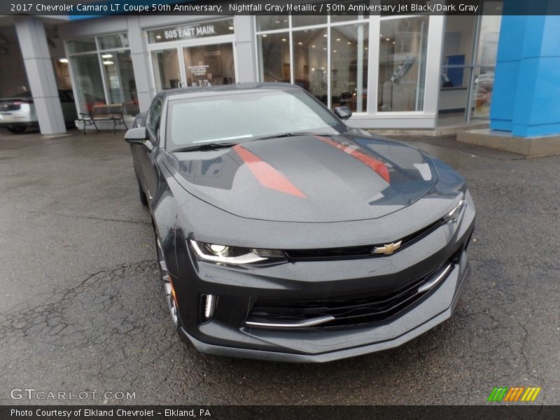 Nightfall Gray Metallic / 50th Anniversary Jet Black/Dark Gray 2017 Chevrolet Camaro LT Coupe 50th Anniversary