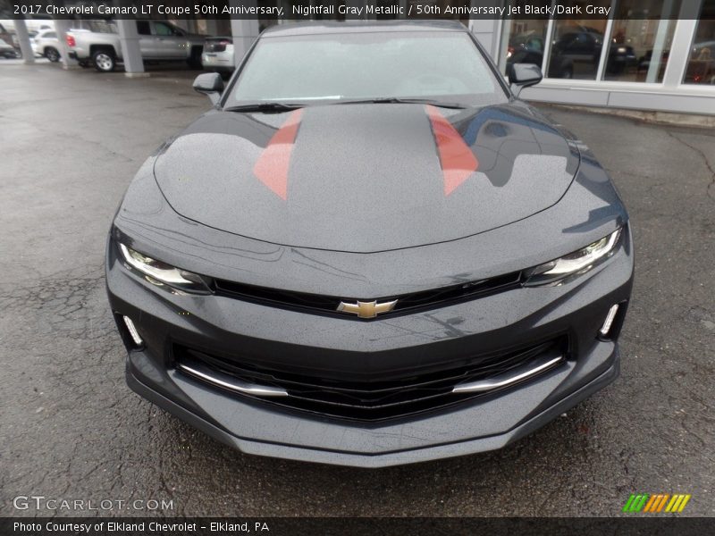 Nightfall Gray Metallic / 50th Anniversary Jet Black/Dark Gray 2017 Chevrolet Camaro LT Coupe 50th Anniversary