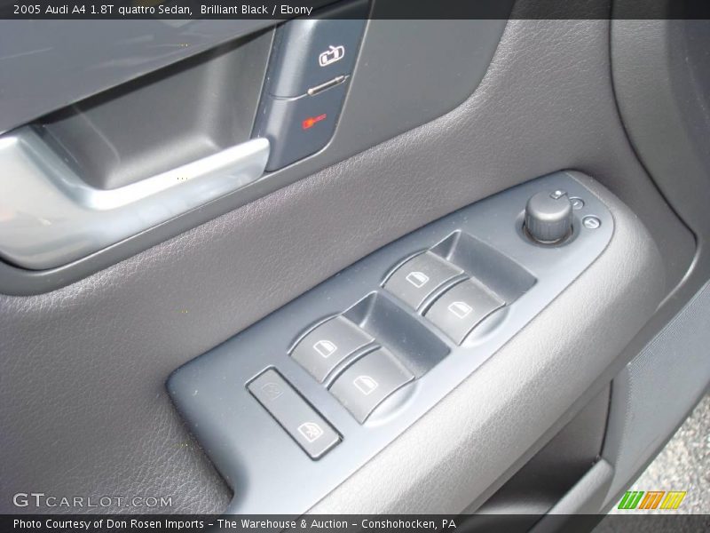 Brilliant Black / Ebony 2005 Audi A4 1.8T quattro Sedan