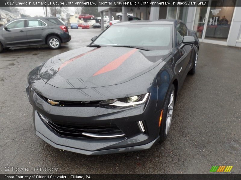 Nightfall Gray Metallic / 50th Anniversary Jet Black/Dark Gray 2017 Chevrolet Camaro LT Coupe 50th Anniversary