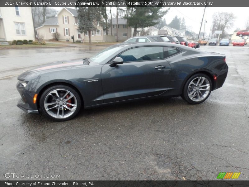 Nightfall Gray Metallic / 50th Anniversary Jet Black/Dark Gray 2017 Chevrolet Camaro LT Coupe 50th Anniversary