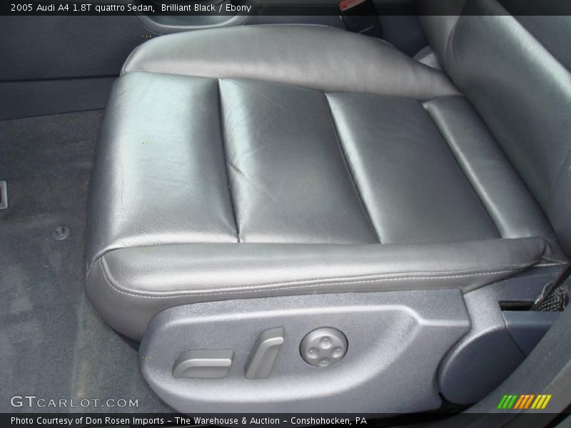 Brilliant Black / Ebony 2005 Audi A4 1.8T quattro Sedan