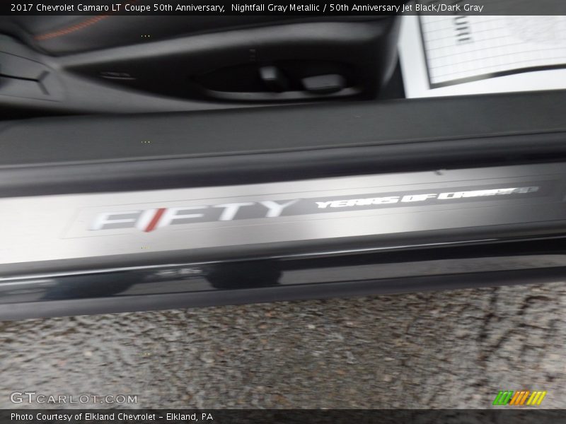 Nightfall Gray Metallic / 50th Anniversary Jet Black/Dark Gray 2017 Chevrolet Camaro LT Coupe 50th Anniversary