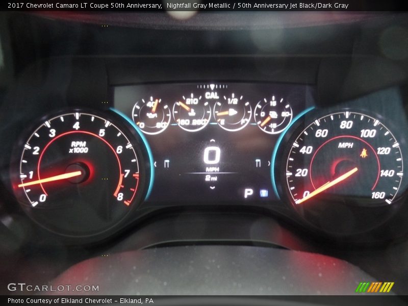 Nightfall Gray Metallic / 50th Anniversary Jet Black/Dark Gray 2017 Chevrolet Camaro LT Coupe 50th Anniversary