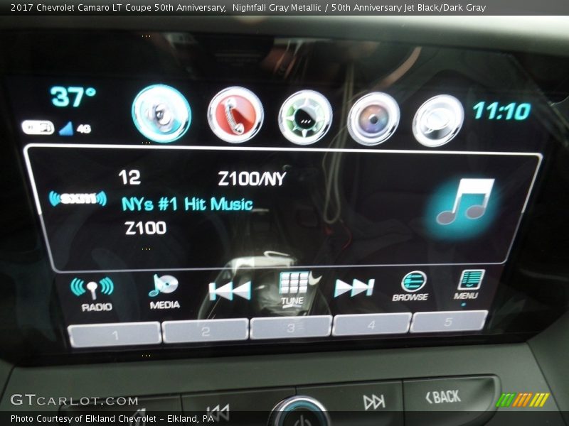 Nightfall Gray Metallic / 50th Anniversary Jet Black/Dark Gray 2017 Chevrolet Camaro LT Coupe 50th Anniversary