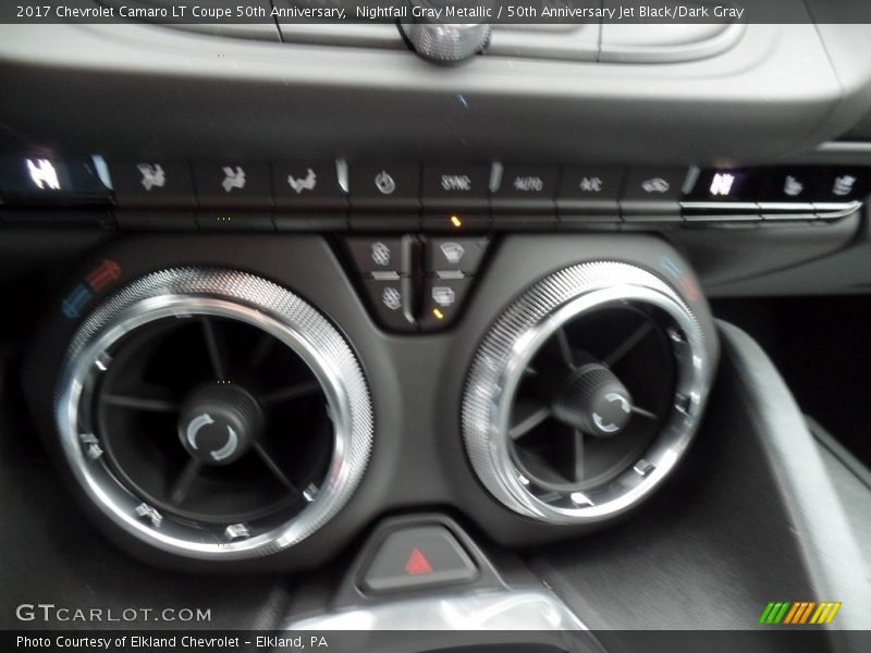 Nightfall Gray Metallic / 50th Anniversary Jet Black/Dark Gray 2017 Chevrolet Camaro LT Coupe 50th Anniversary