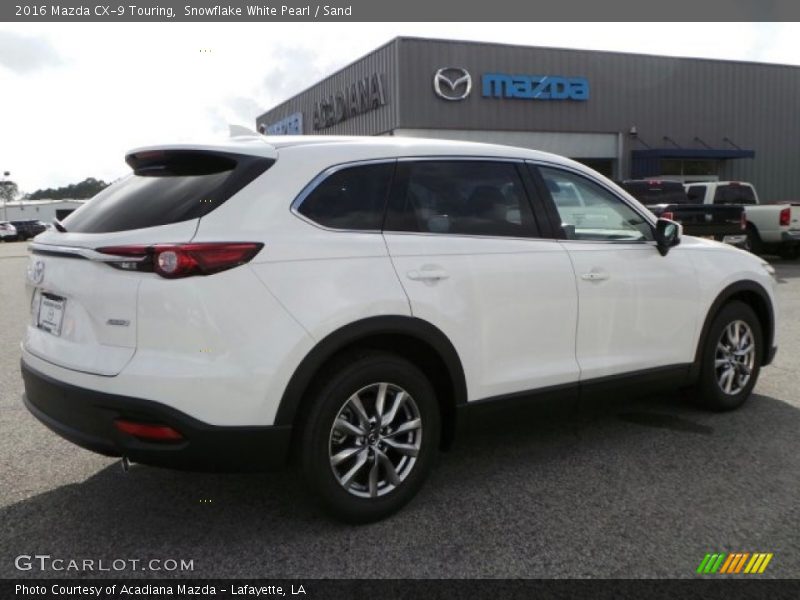 Snowflake White Pearl / Sand 2016 Mazda CX-9 Touring