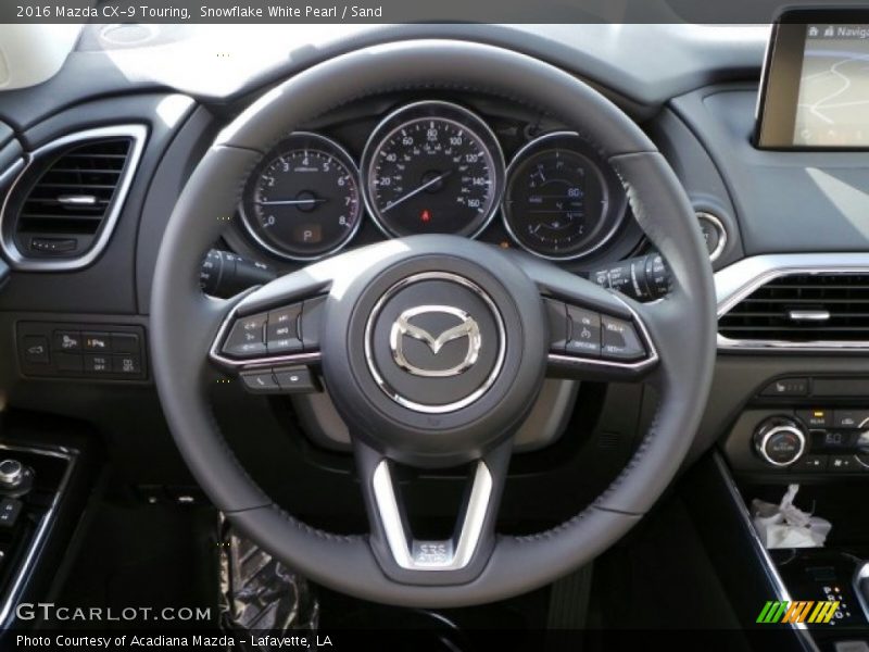Snowflake White Pearl / Sand 2016 Mazda CX-9 Touring