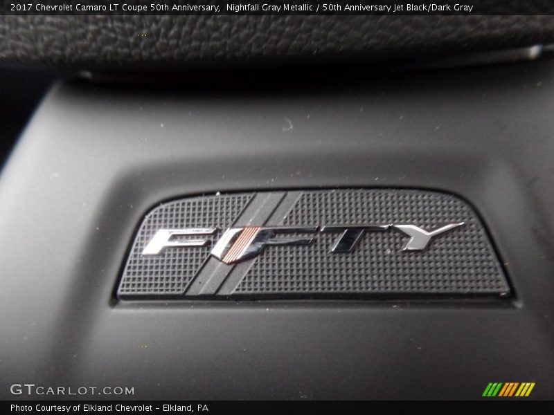 Nightfall Gray Metallic / 50th Anniversary Jet Black/Dark Gray 2017 Chevrolet Camaro LT Coupe 50th Anniversary