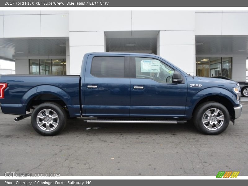 Blue Jeans / Earth Gray 2017 Ford F150 XLT SuperCrew