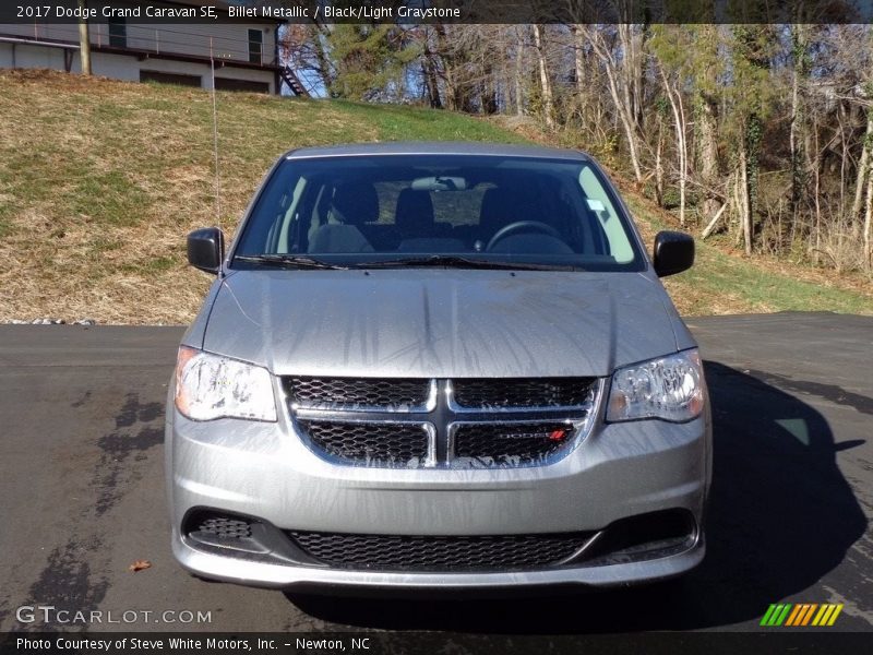 Billet Metallic / Black/Light Graystone 2017 Dodge Grand Caravan SE