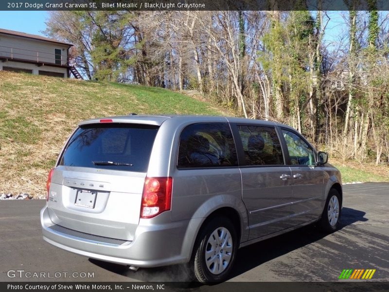 Billet Metallic / Black/Light Graystone 2017 Dodge Grand Caravan SE