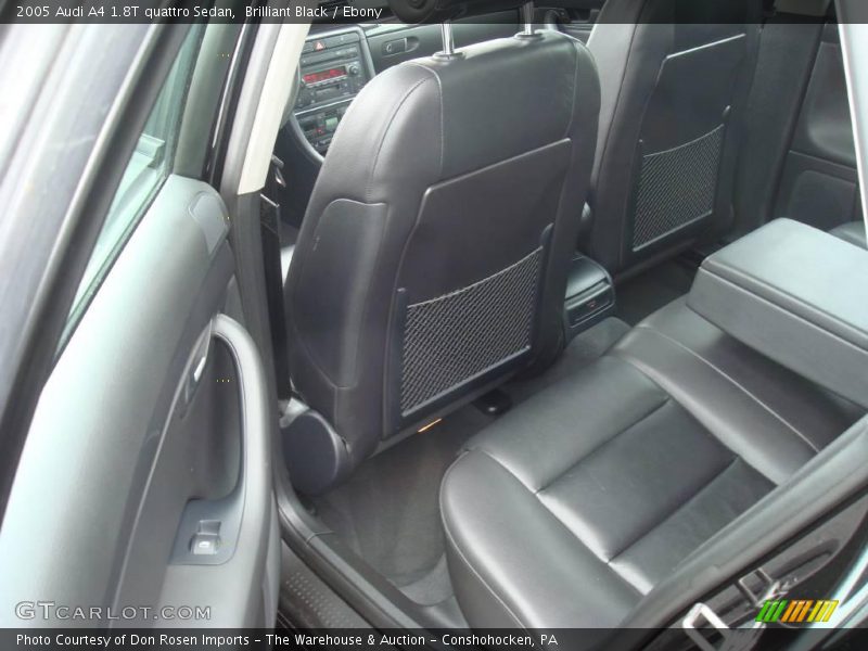 Brilliant Black / Ebony 2005 Audi A4 1.8T quattro Sedan