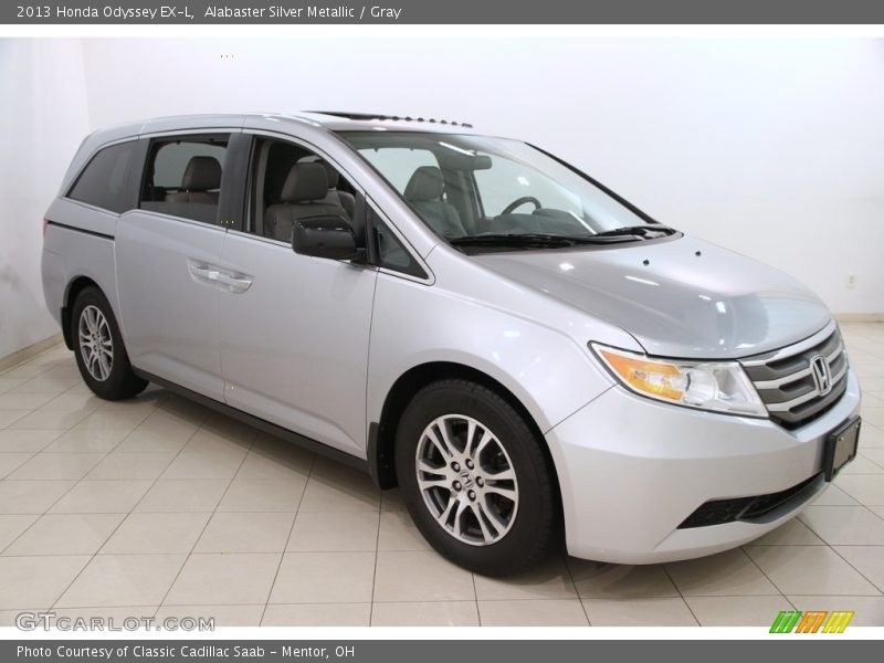 Alabaster Silver Metallic / Gray 2013 Honda Odyssey EX-L