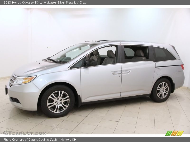 Alabaster Silver Metallic / Gray 2013 Honda Odyssey EX-L
