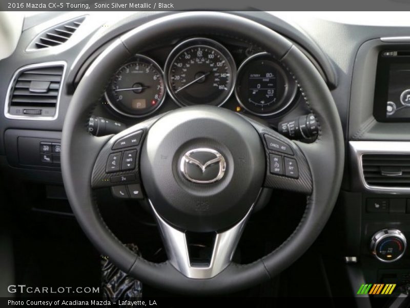 Sonic Silver Metallic / Black 2016 Mazda CX-5 Touring