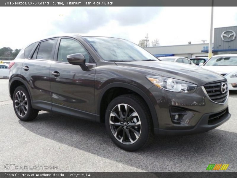 Titanium Flash Mica / Black 2016 Mazda CX-5 Grand Touring