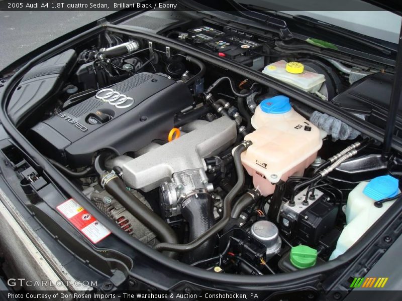 Brilliant Black / Ebony 2005 Audi A4 1.8T quattro Sedan